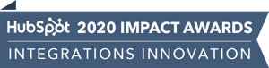 HubSpot Impact Awards 2020 - Integrations Innovation