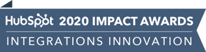 HubSpot Impact Awards 2020 - Integrations Innovation HubSpot Impact Awards 2020 - Integrations Innovation